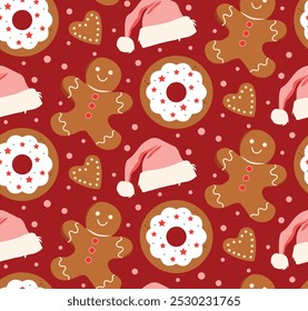 Christmas season cartoom pattern design