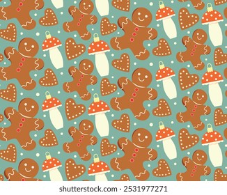 Christmas season cartoom pattern design