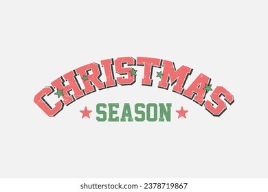  Christmas Season Typography T shirt design