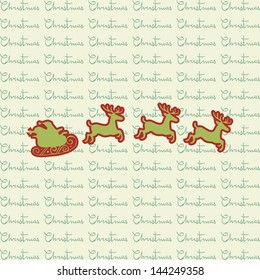 Christmas seasons greetings background vector illustration