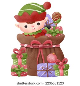 Christmas Series Cute Santa Little helper