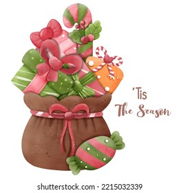 Christmas Series Santa's Gift Illustration