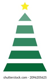 Christmas series vector, green christmas tree vector. Good for decorations on Christmas Day.