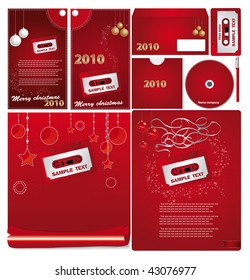 Christmas  set  background for Card