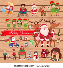 Christmas set. happy New Year