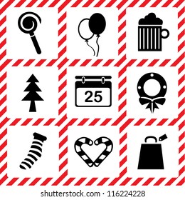  Christmas set, icon set