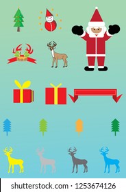 Christmas set icon