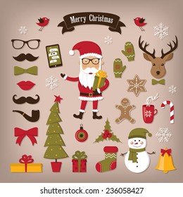 Christmas set icons