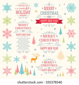 Christmas Set - Illustration
Vector Collection of Christmas and Winter Elements