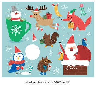 Christmas set. illustrations