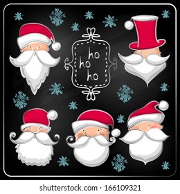 Christmas set  with Santa Claus .