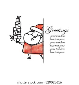 Christmas set of santa clause