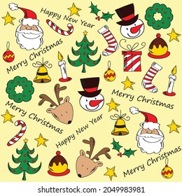 Christmas set stock illustration vector