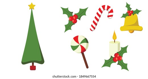
Weihnachtsgeschenk. Weihnachtsbaum und -dekoration
