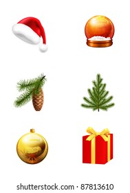 Christmas set, vector