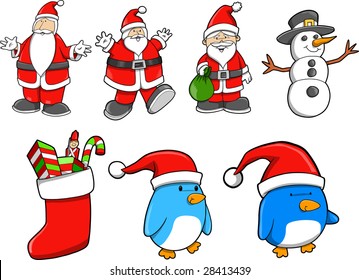 Christmas Set Vector Illustration