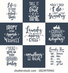 Christmas set  Vector lettering, motivational quote