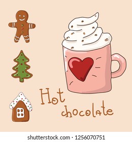 Christmas set in vector/ Merry Christmas celebration sweets