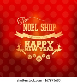 Christmas Shine Badge, Banners, Cards Vector Design