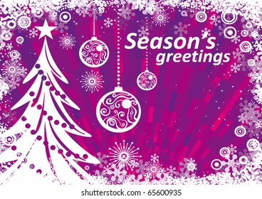 Christmas shine purple background