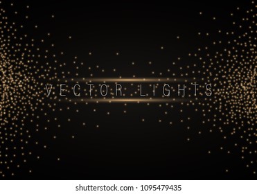 Christmas shining bokeh isolated on transparent background. Christmas concept. Vector EPS10