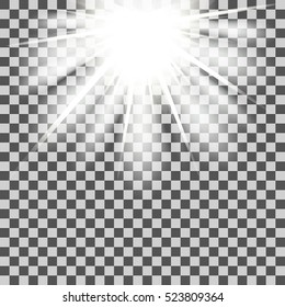 Christmas shining transparent background. Design element for cover, greeting card, brochure or flyer. Vector illustration.