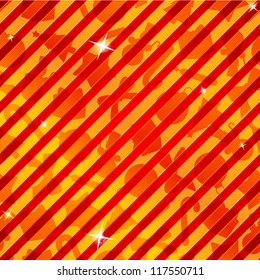 Christmas shiny red pattern with various symbols