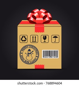 Christmas shipping gift box