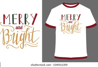 Christmas shirts, Christmas vector quote. Holly Jolly Merry Christmas, Santa, and happy new year.- Vintage Vector graphic typographic design for poster, label, badge, logo, icon or t-shirt
