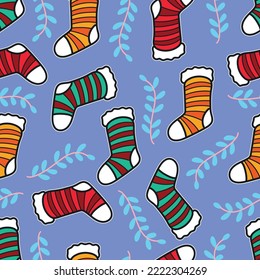 christmas shock vector pattern illustration