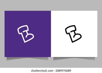 christmas shoes icon .Sign Christmas element. Outline vector collection.