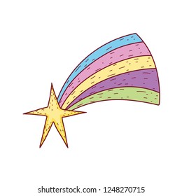 christmas shooting star icon