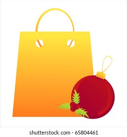 christmas shopping bag