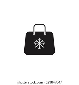 christmas shopping bag icon illustration isolated vector, can be used for web and mobile design