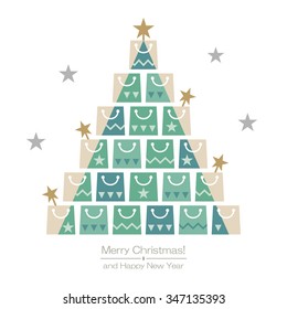 Christmas shopping bags