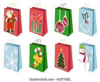 christmas shopping bags