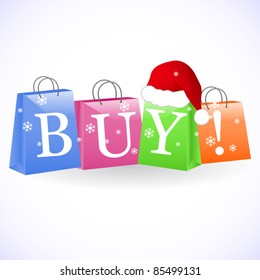 Christmas shopping bags