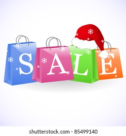 Christmas shopping bags