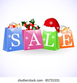 Christmas shopping bags