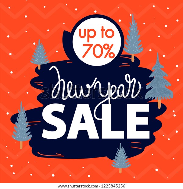 Happy New Year Sale Banner - Free Download Vector PSD and Stock Image