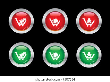 Christmas shopping icon series.