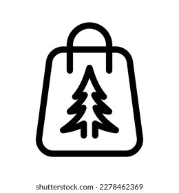 Christmas Shopping Icon Vector Symbol Design Illustration