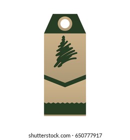 Christmas shopping label