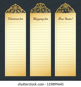 christmas, shopping list