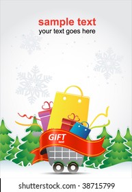 christmas shopping poster
