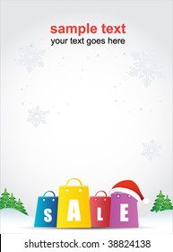 christmas shopping poster