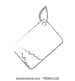 christmas shopping tag isolated icon