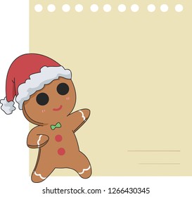 Christmas Sign with Gingerbread 