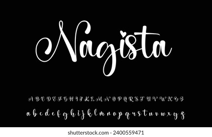 Firma de Navidad a la tarjeta: Santa Claus. Vector aislado, frase caligráfica. Caligrafía manual. Diseño de invierno de ferias para carteles, emblemas