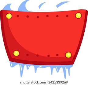 Christmas Signboard Icon Vector Illustration